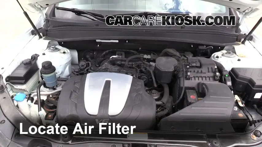2010 Hyundai Santa Fe SE 3.5L V6 Air Filter (Engine)